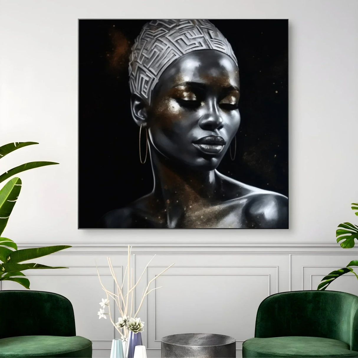 Quadro Stampa su Tela Splendido Argentato - CupidoDesign