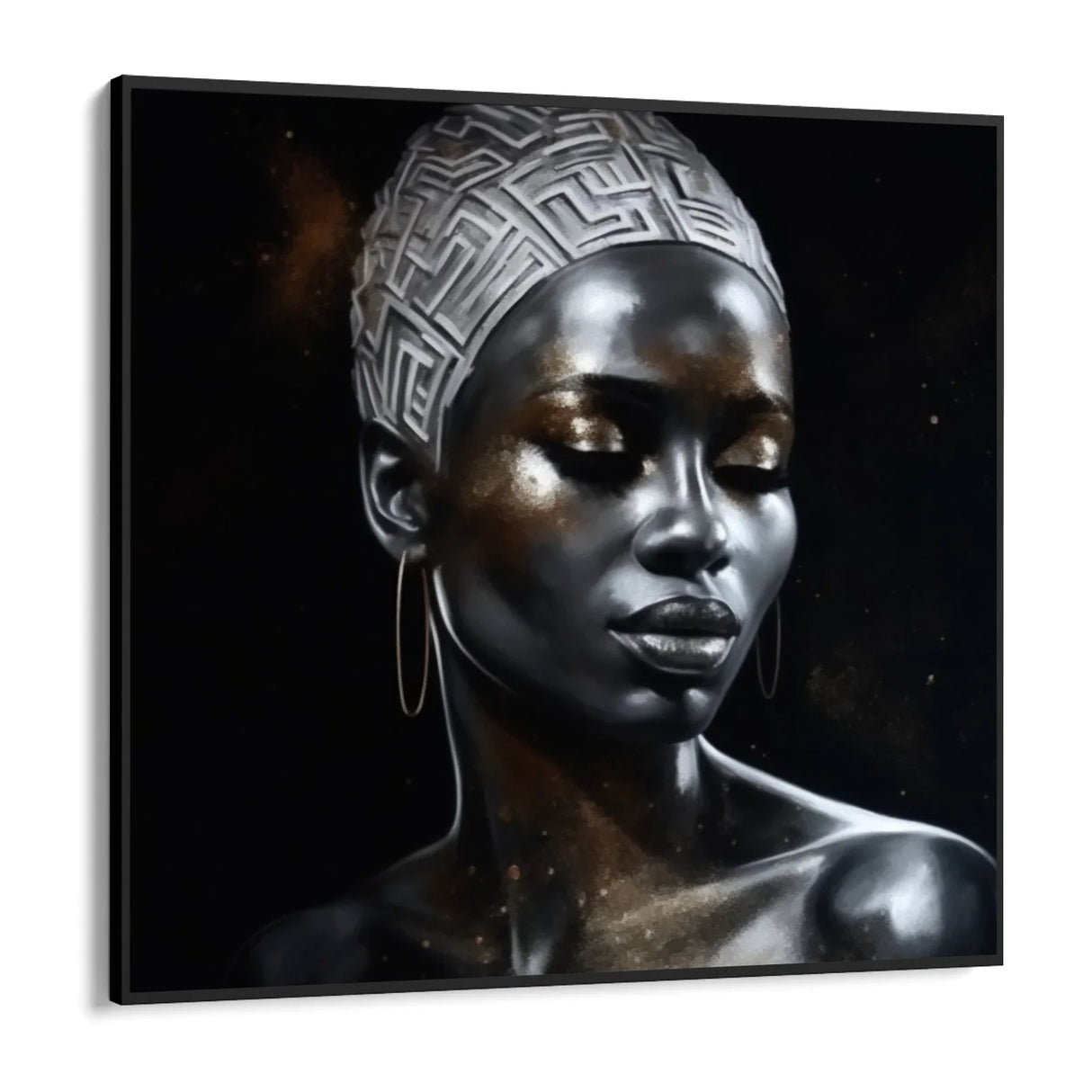 Quadro Stampa su Tela Splendido Argentato - CupidoDesign