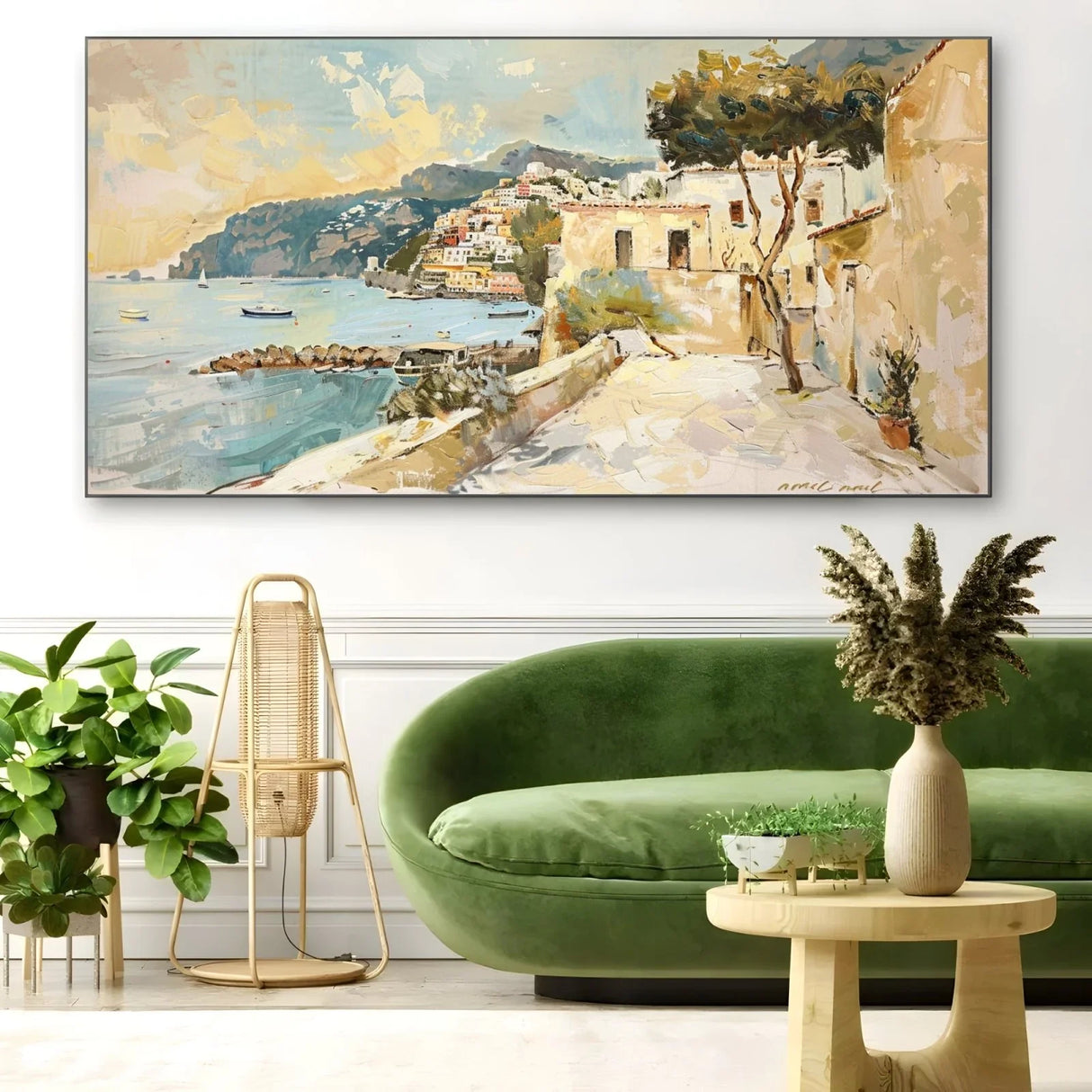 Quadro Stampa su Tela Storie di Positano - CupidoDesign