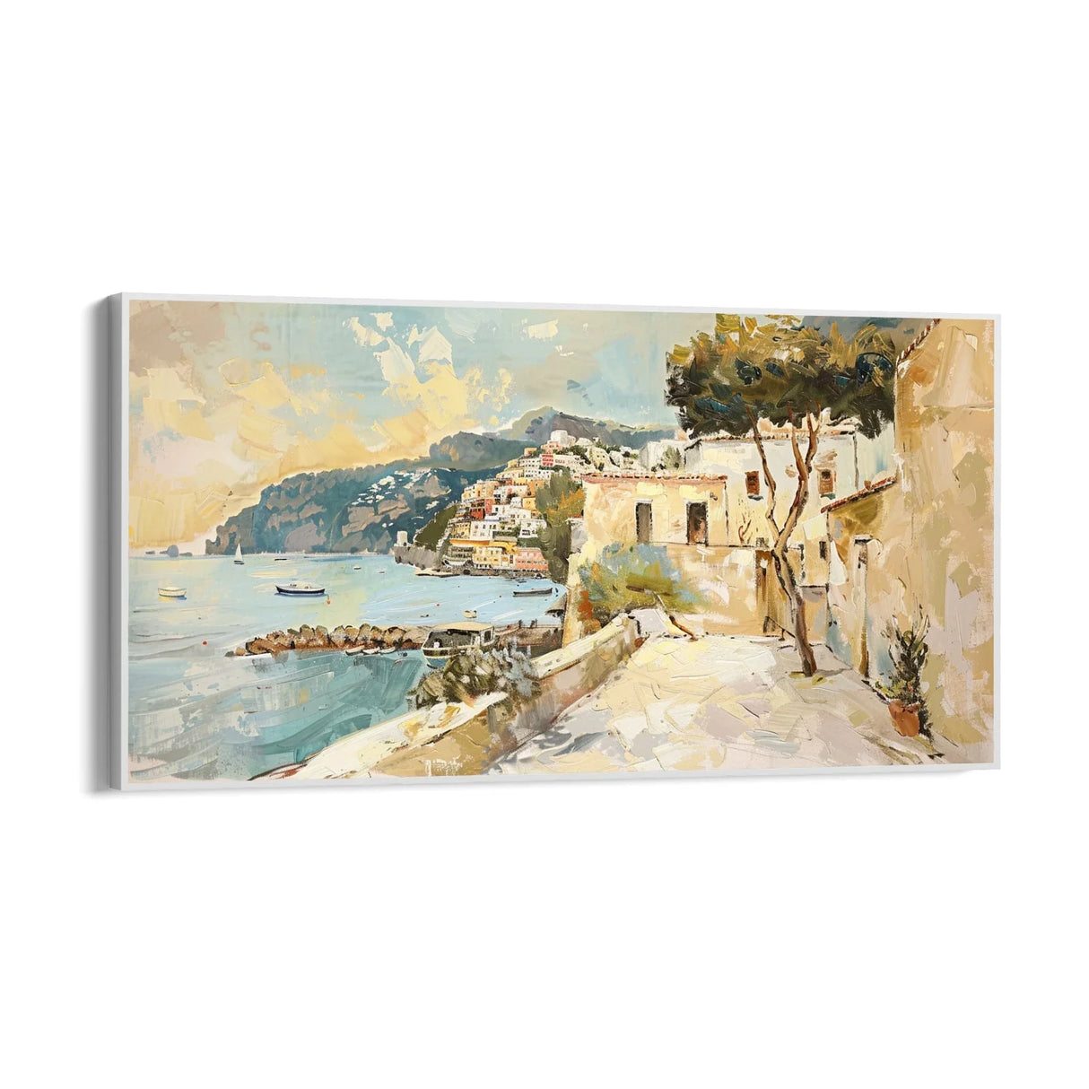 Quadro Stampa su Tela Storie di Positano - CupidoDesign