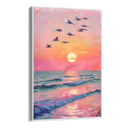 Quadro Stampa su Tela Stormo al tramonto - CupidoDesign