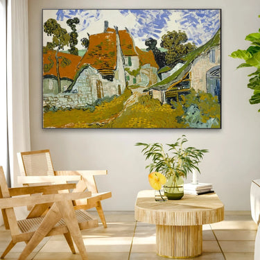 Quadro Stampa su Tela Street in Auvers-Sur-Oise, Vincent Van Gogh - CupidoDesign