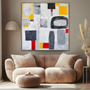 Quadro Stampa su Tela Strutture in Contrasto - CupidoDesign