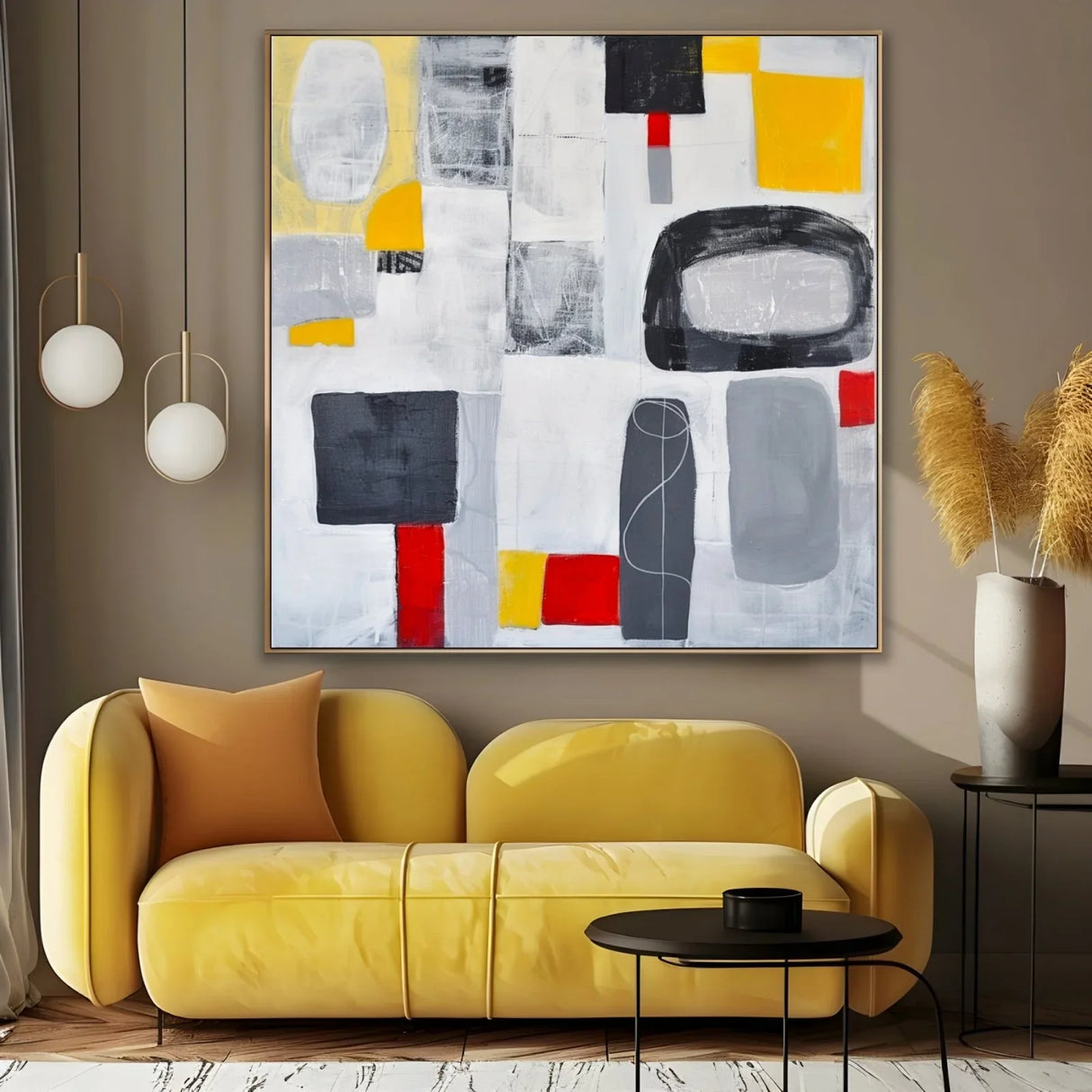 Quadro Stampa su Tela Strutture in Contrasto - CupidoDesign