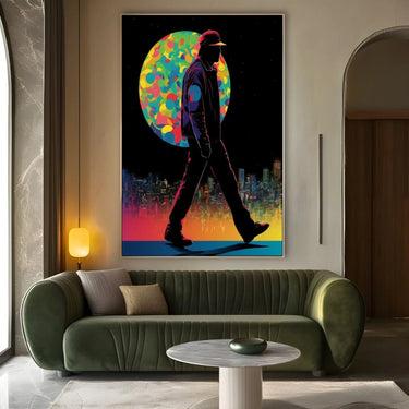 Quadro Stampa su Tela Sul tetto del mondo - CupidoDesign