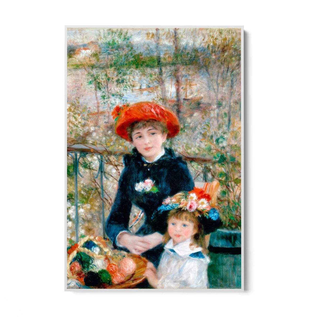 Quadro Stampa su Tela Sulla terrazza, Pierre-Auguste Renoir - CupidoDesign