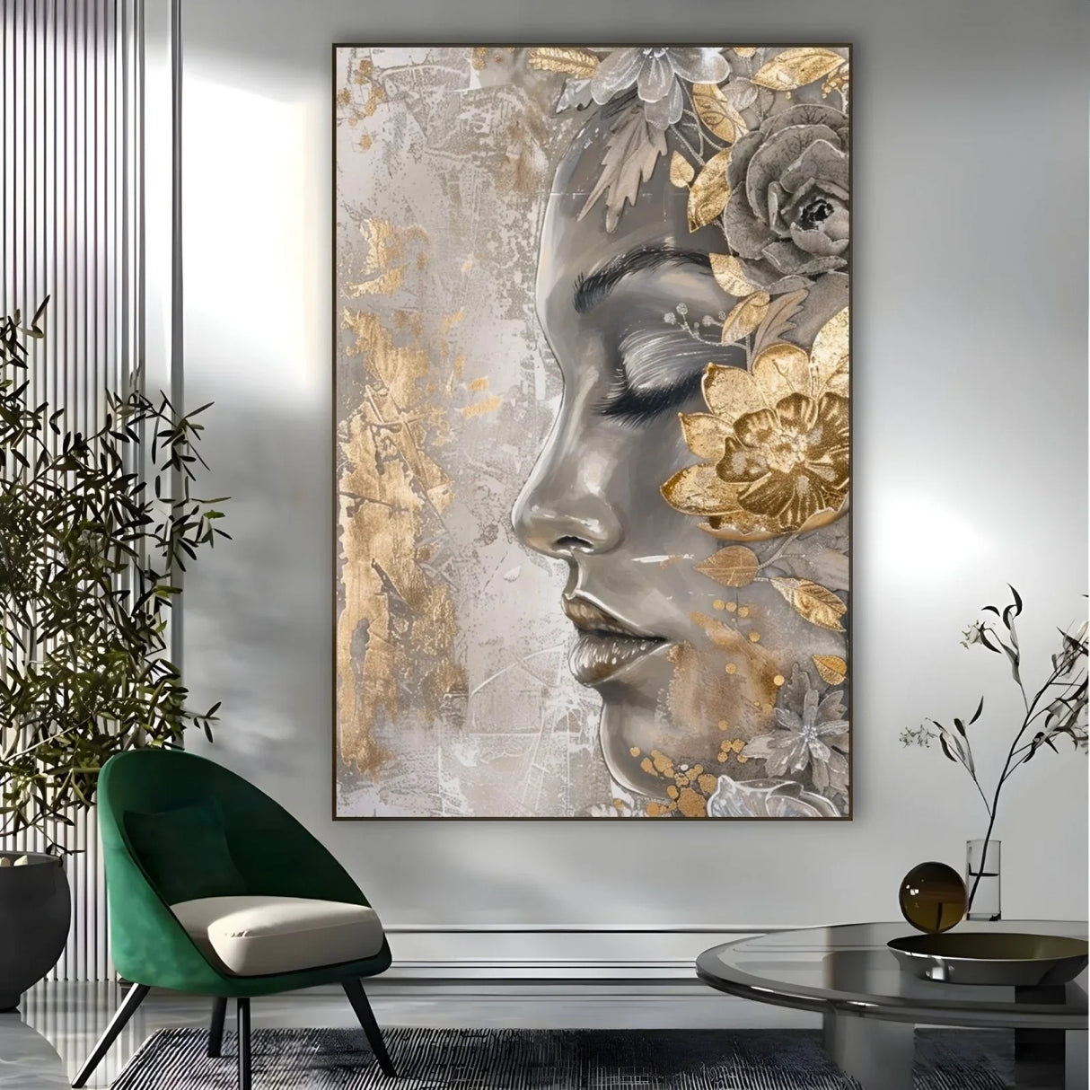 Quadro Stampa su Tela Sussurri d'argento - CupidoDesign