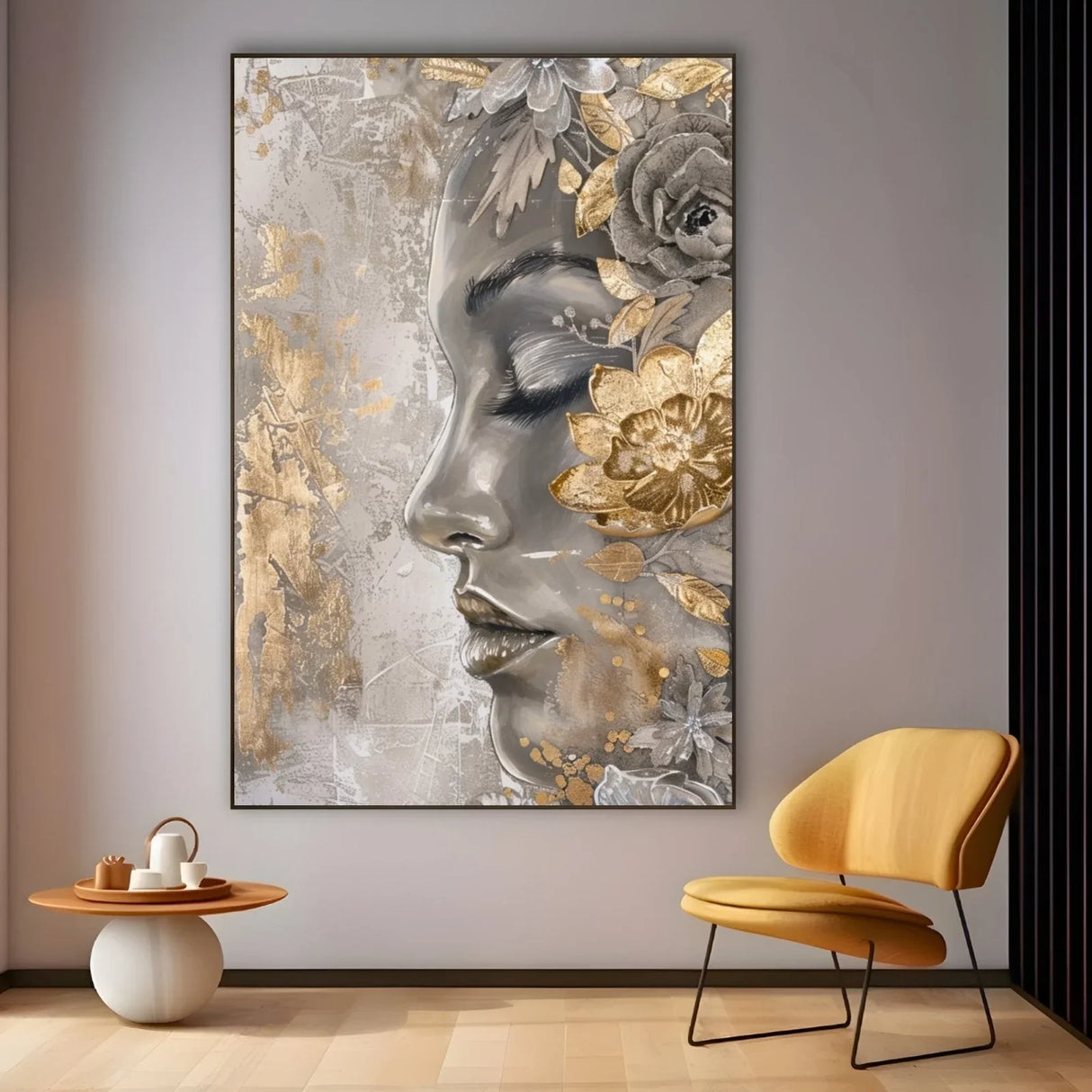 Quadro Stampa su Tela Sussurri d'argento - CupidoDesign