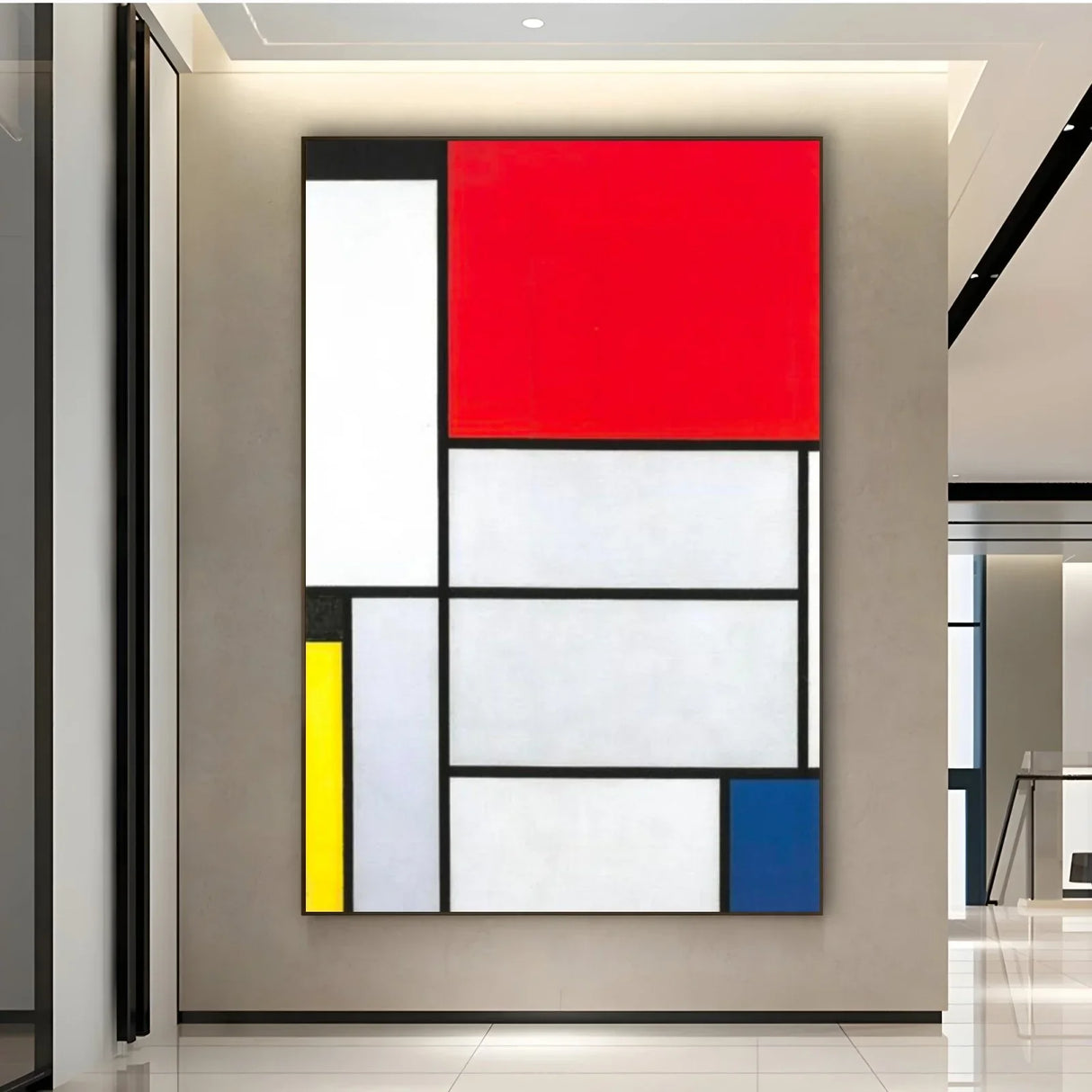 Quadro Stampa su Tela Tableau I, Piet Mondrian - CupidoDesign