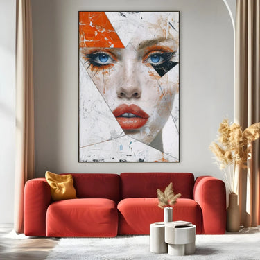 Quadro Stampa su Tela Taglio di sguardi - CupidoDesign