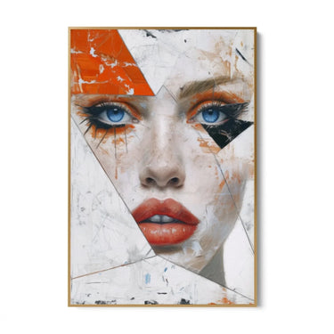 Quadro Stampa su Tela Taglio di sguardi - CupidoDesign