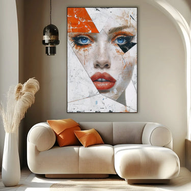 Quadro Stampa su Tela Taglio di sguardi - CupidoDesign