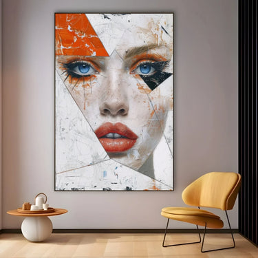 Quadro Stampa su Tela Taglio di sguardi - CupidoDesign