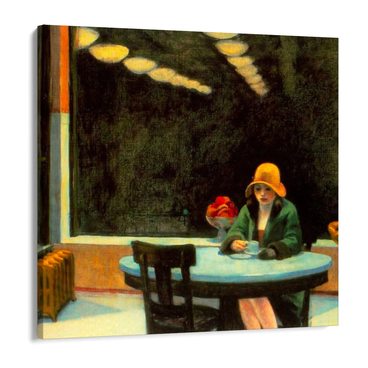 Quadro Stampa su Tela Tavola calda, Edward Hopper - CupidoDesign