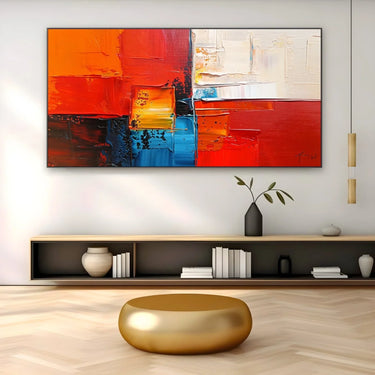 Quadro Stampa su Tela Tela rossa - CupidoDesign