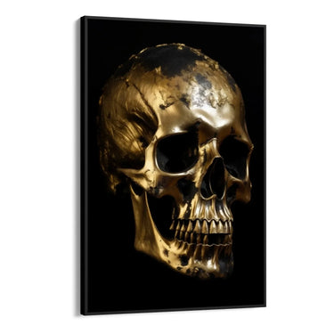 Quadro Stampa su Tela Teschio Dorato - CupidoDesign