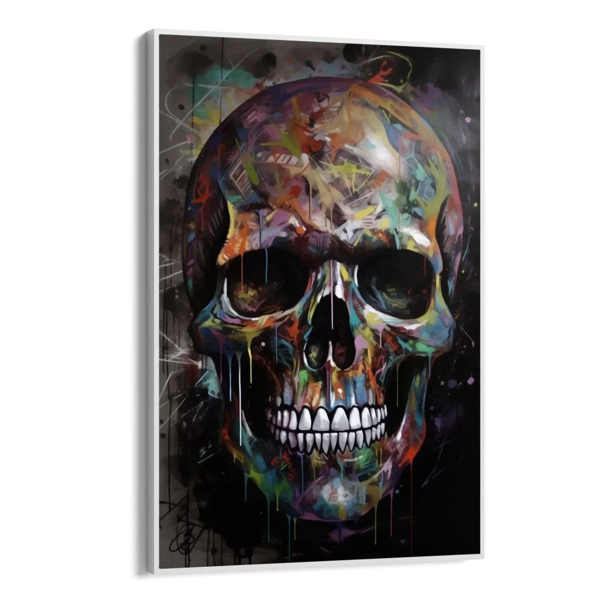 Quadro Stampa su Tela Teschio Graffiti - CupidoDesign