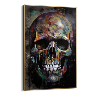 Quadro Stampa su Tela Teschio Graffiti - CupidoDesign