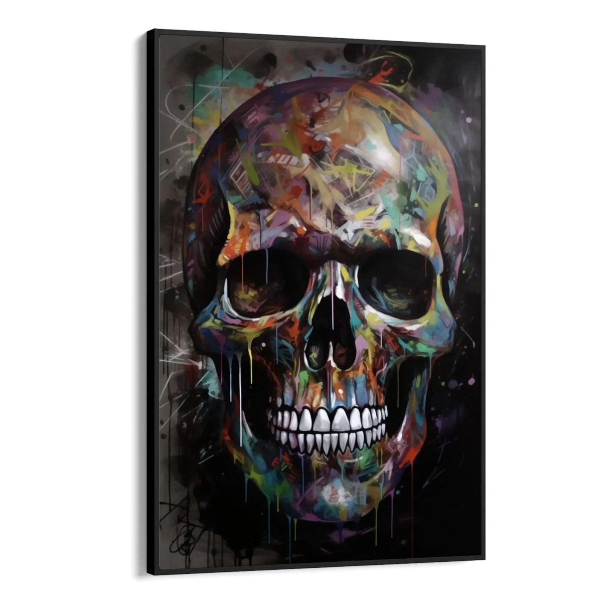 Quadro Stampa su Tela Teschio Graffiti - CupidoDesign