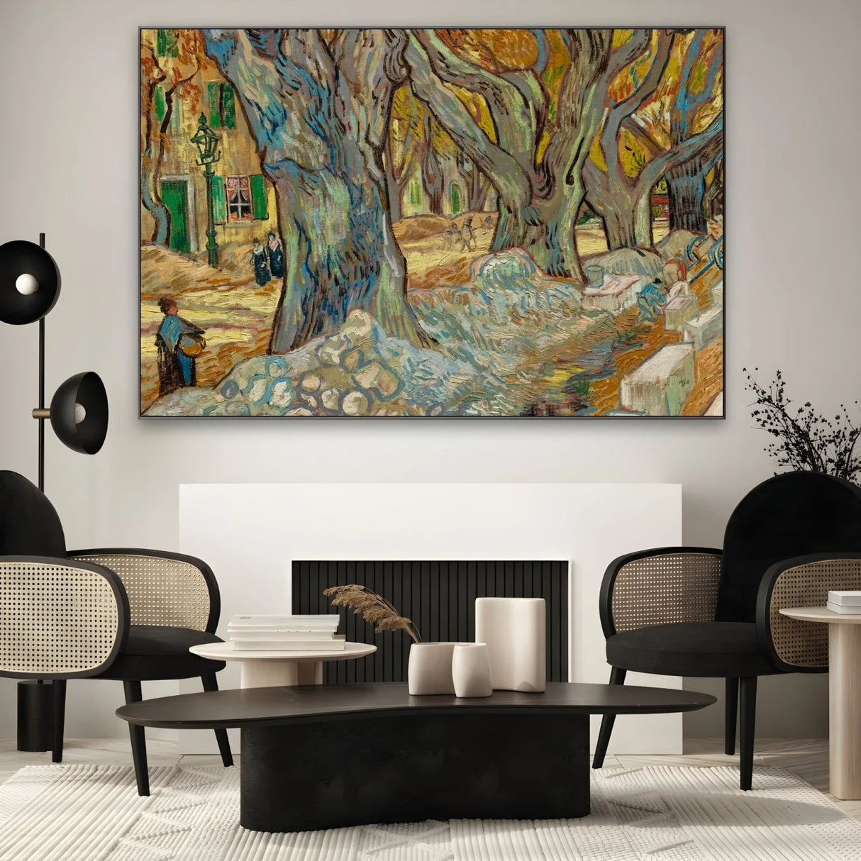 Quadro Stampa su Tela The Large Plane Trees, Vincent Van Gogh - CupidoDesign