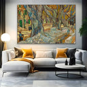 Quadro Stampa su Tela The Large Plane Trees, Vincent Van Gogh - CupidoDesign