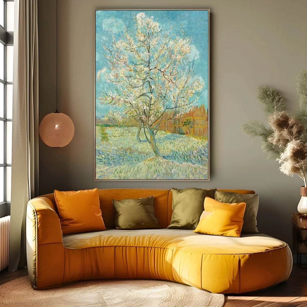 Quadro Stampa su Tela The Pink Peach Tree, Vincent Van Gogh - CupidoDesign