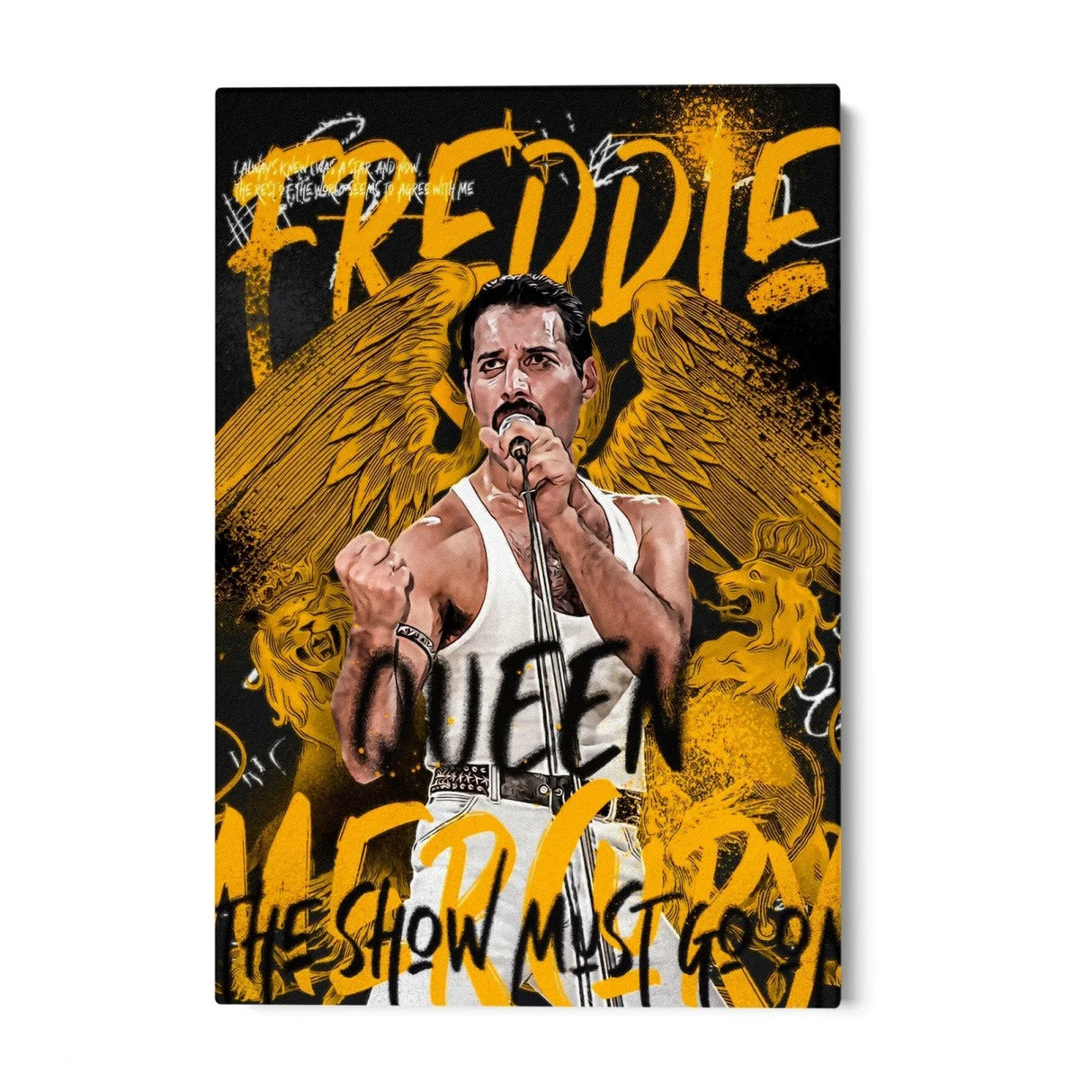 Quadro Stampa su Tela The Show Must Go On - CupidoDesign