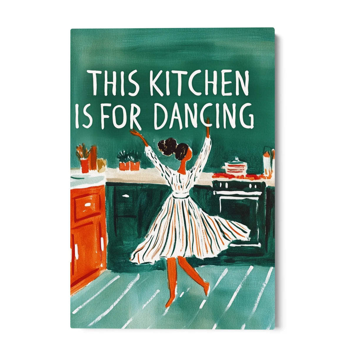 Quadro Stampa su Tela This kitchen is for dancing - CupidoDesign