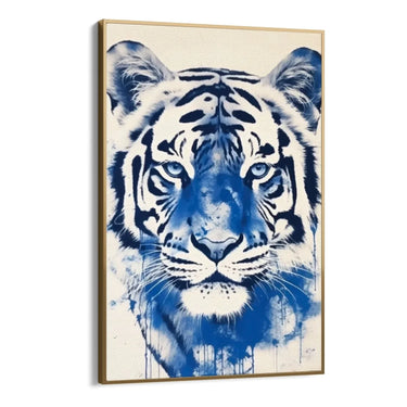 Quadro Stampa su Tela Tigre Blu - CupidoDesign
