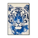 Quadro Stampa su Tela Tigre Blu - CupidoDesign