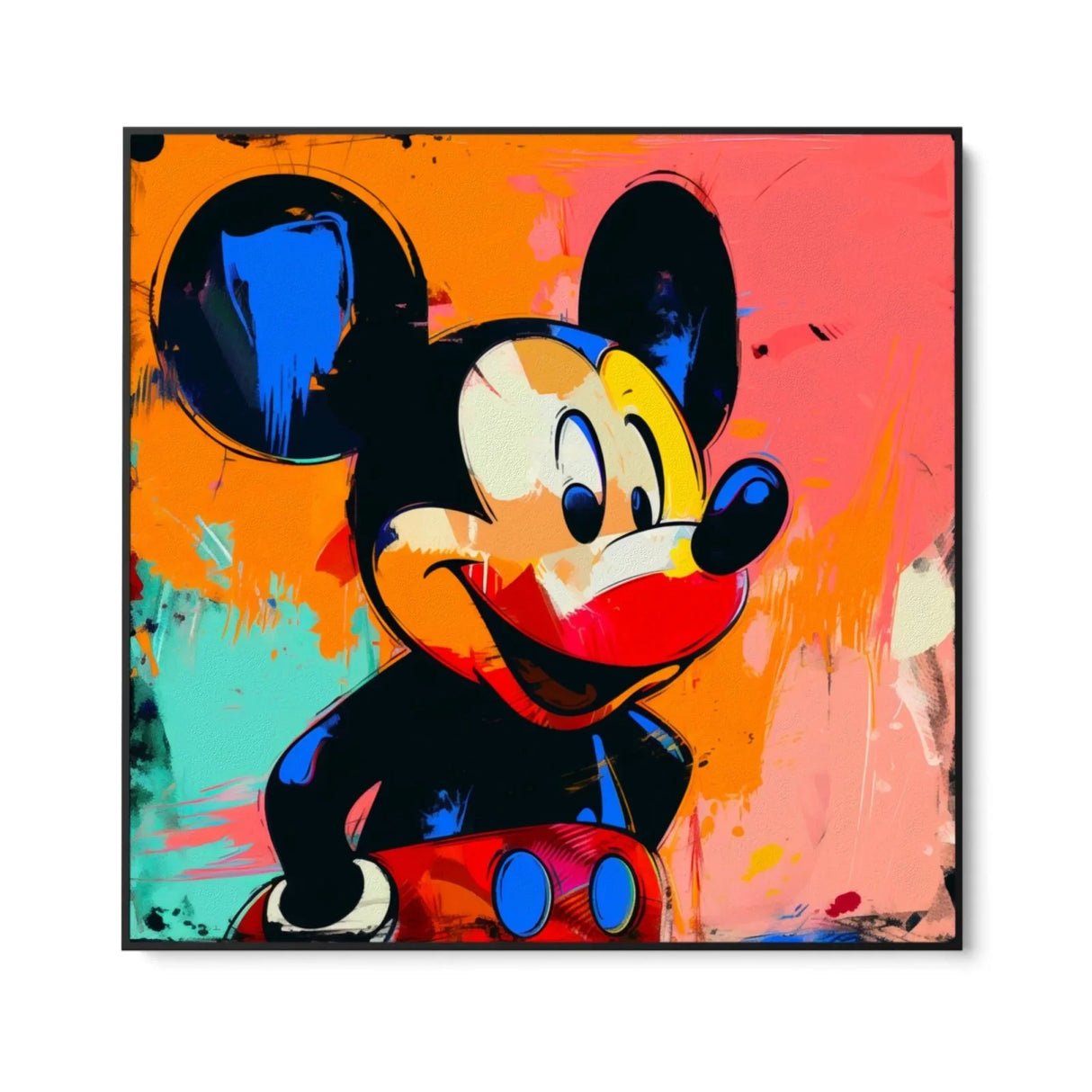 Quadro Stampa su Tela Topolino Multicolor - CupidoDesign