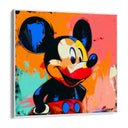 Quadro Stampa su Tela Topolino Multicolor - CupidoDesign