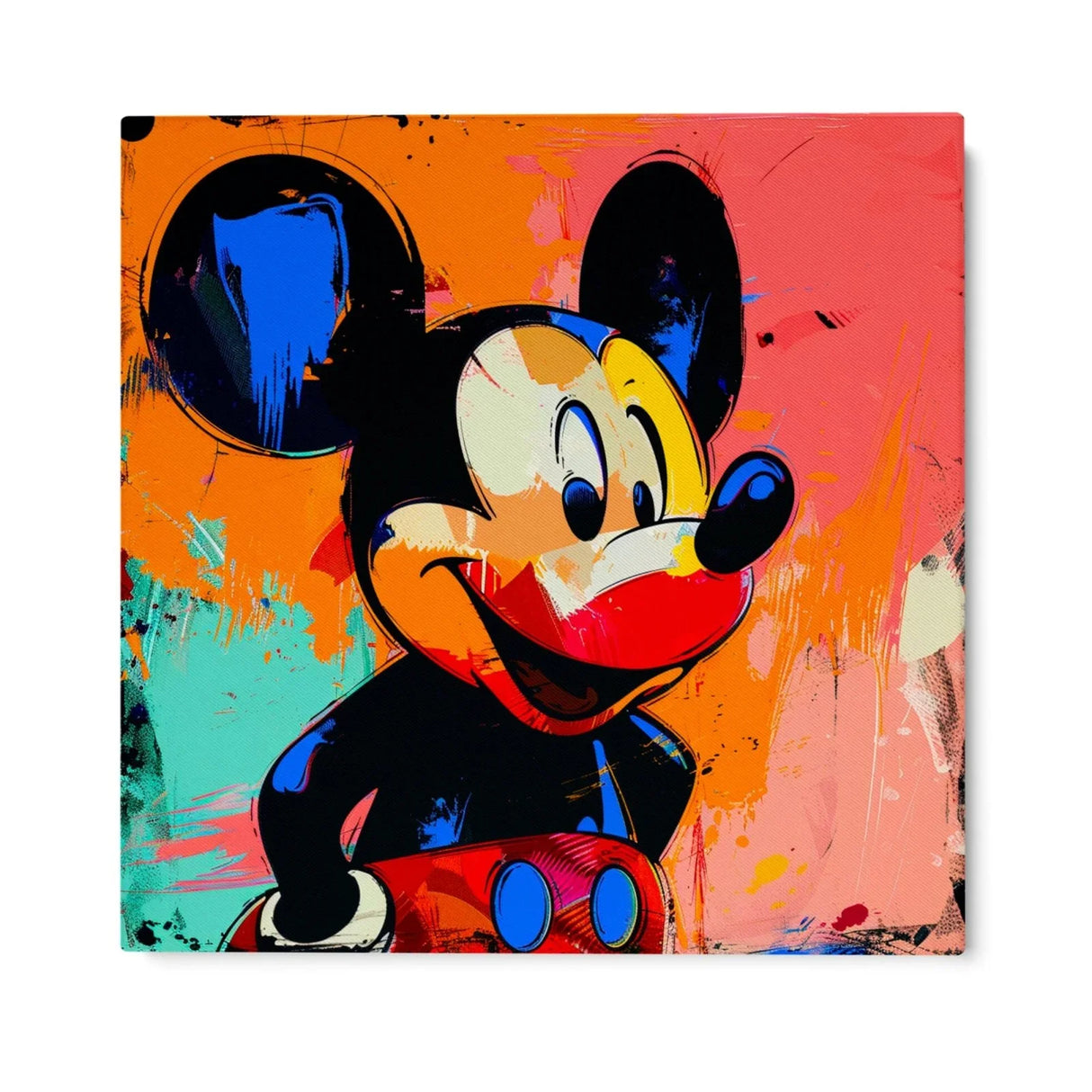Quadro Stampa su Tela Topolino Multicolor - CupidoDesign