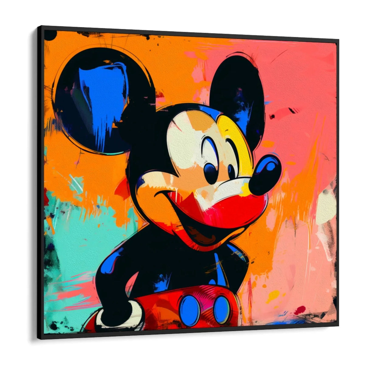 Quadro Stampa su Tela Topolino Multicolor - CupidoDesign