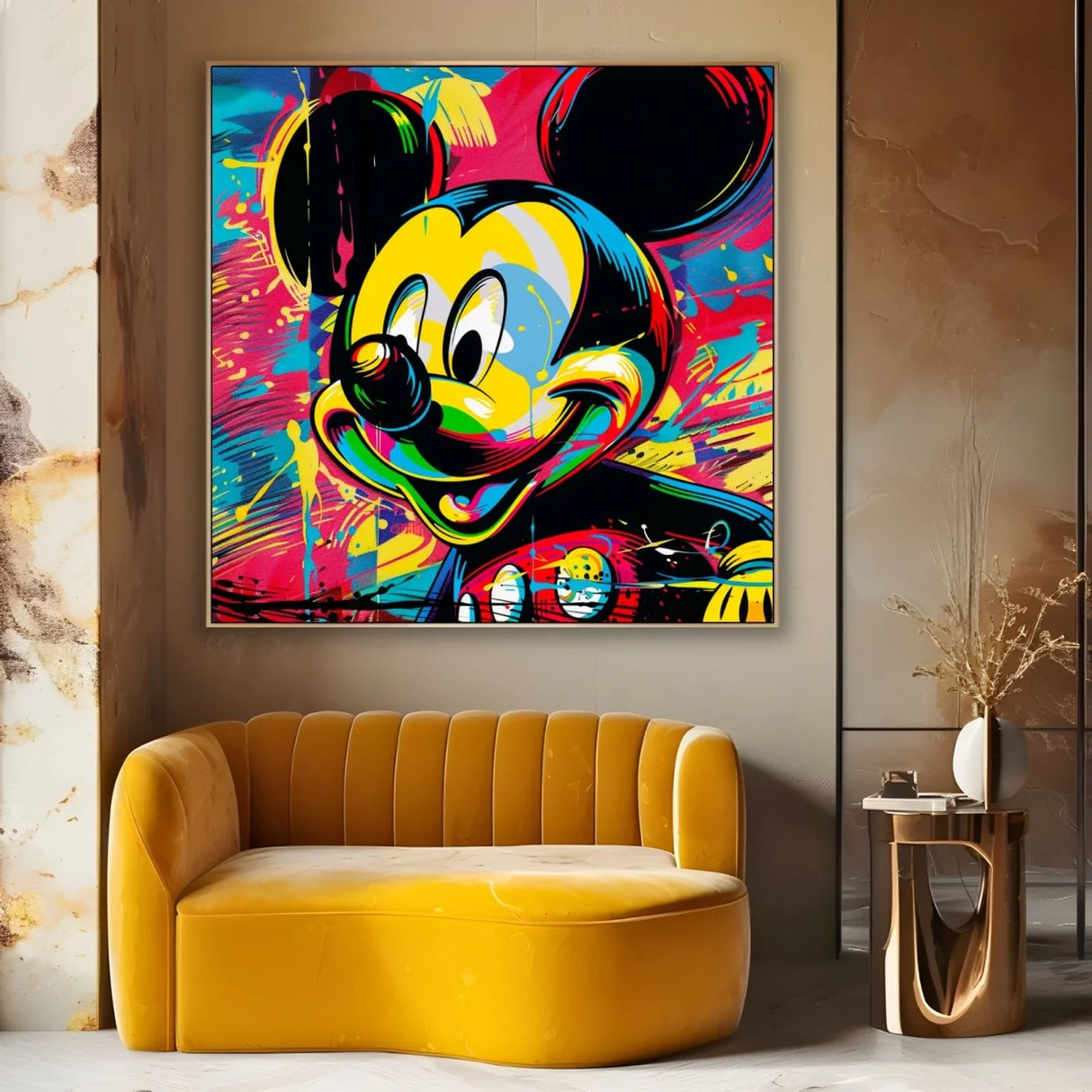 Quadro Stampa su Tela Topolino PopArt - CupidoDesign