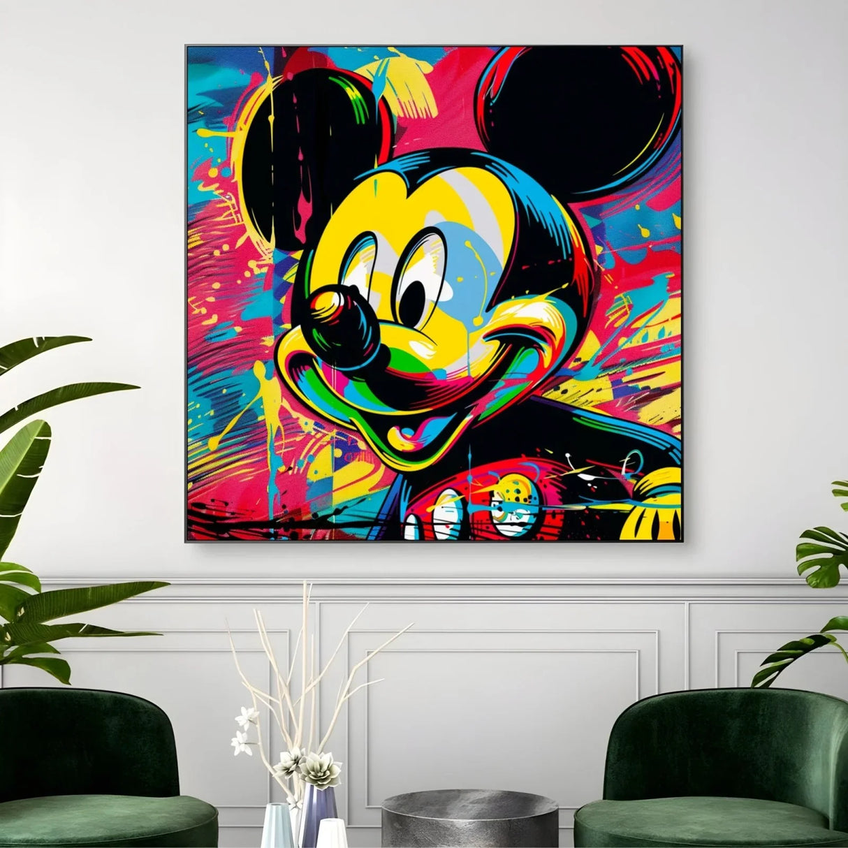 Quadro Stampa su Tela Topolino PopArt - CupidoDesign