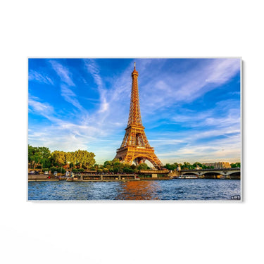 Quadro Stampa su Tela Torre Eiffel al Tramonto, Parigi - CupidoDesign