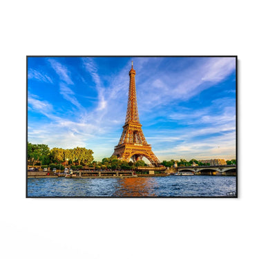 Quadro Stampa su Tela Torre Eiffel al Tramonto, Parigi - CupidoDesign