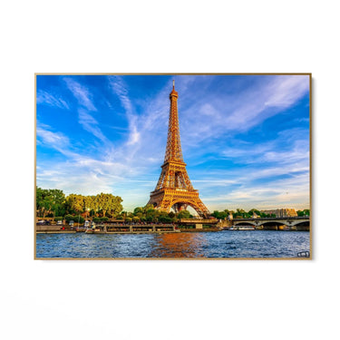 Quadro Stampa su Tela Torre Eiffel al Tramonto, Parigi - CupidoDesign