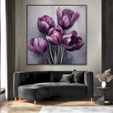 Quadro Stampa su Tela Tra i petali viola - CupidoDesign