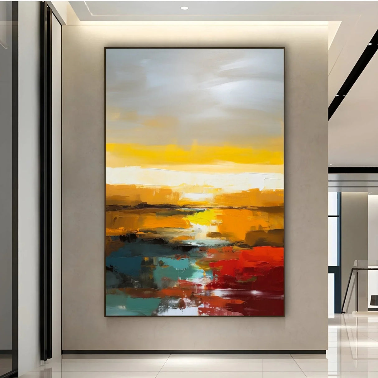 Quadro Stampa su Tela Tracce del Sole - CupidoDesign
