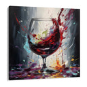 Quadro Stampa su Tela Tracce di Vino - CupidoDesign