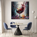 Quadro Stampa su Tela Tracce di Vino - CupidoDesign