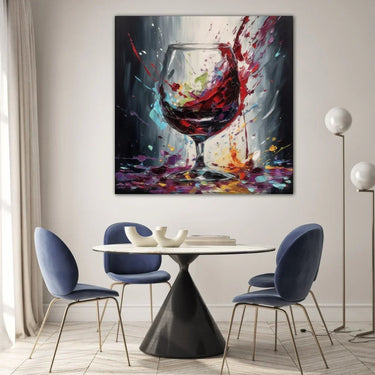 Quadro Stampa su Tela Tracce di Vino - CupidoDesign