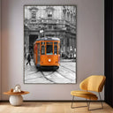 Quadro Stampa su Tela Tram Storico, Milano, Italia - CupidoDesign