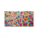 Quadro Stampa su Tela Trama di colori vivaci - CupidoDesign