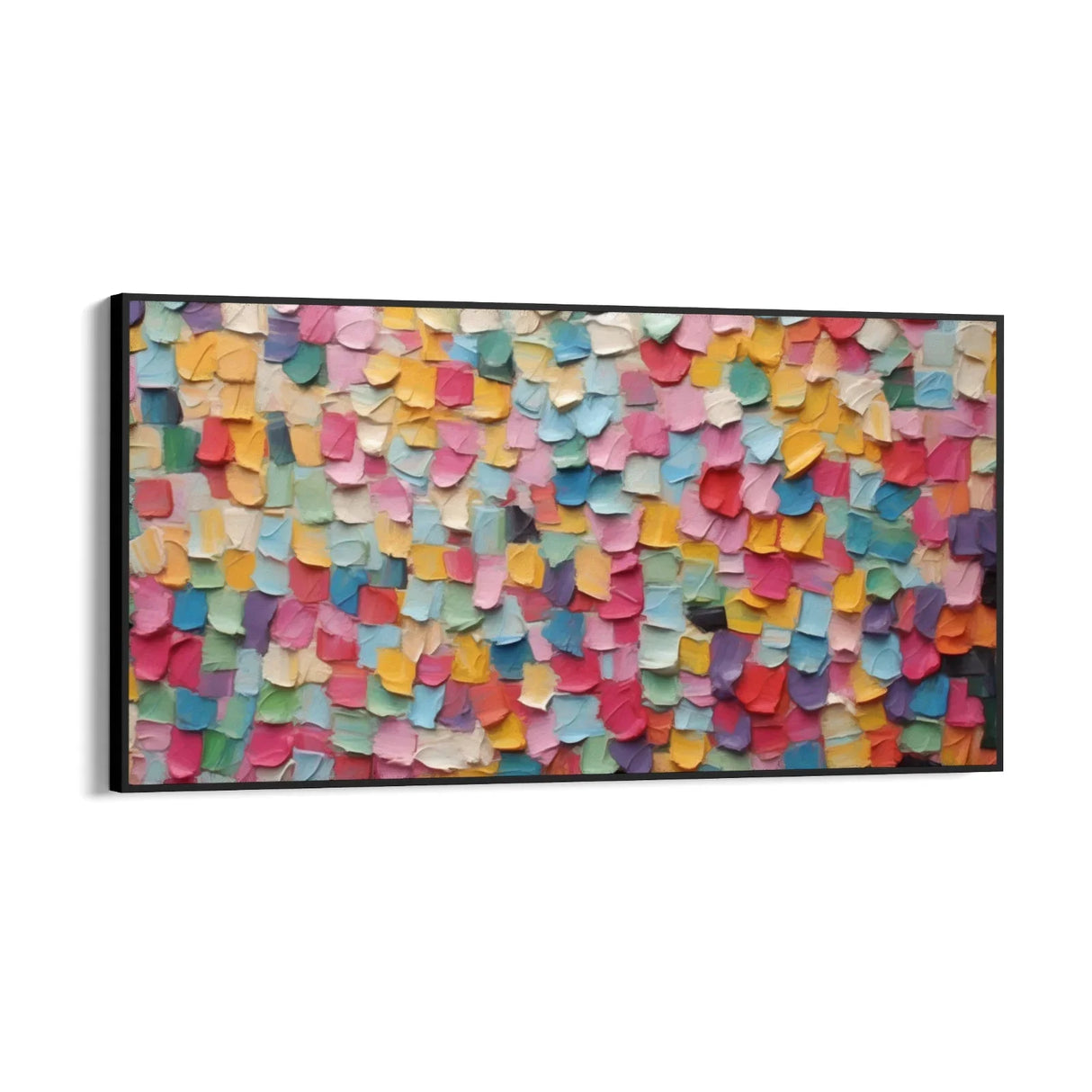 Quadro Stampa su Tela Trama di colori vivaci - CupidoDesign