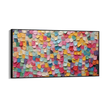 Quadro Stampa su Tela Trama di colori vivaci - CupidoDesign