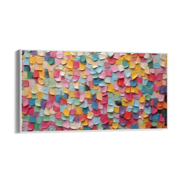 Quadro Stampa su Tela Trama di colori vivaci - CupidoDesign