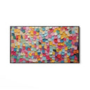 Quadro Stampa su Tela Trama di colori vivaci - CupidoDesign